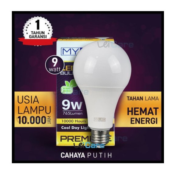 MyLED Lampu Bohlam LED PREMIERE Bulb Cool White 9 Watt