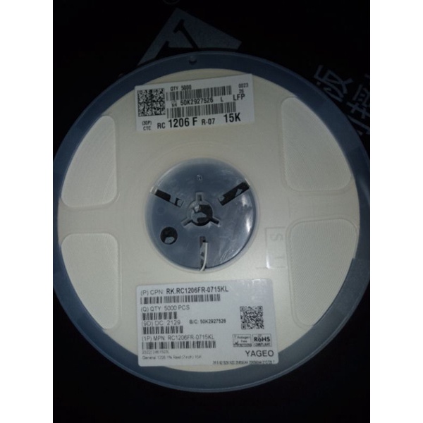 resistor smd 15k 1206 orginal yageo 10pcs