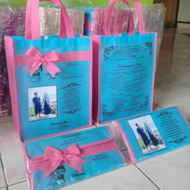 Undangan pernikahan Tas Unik