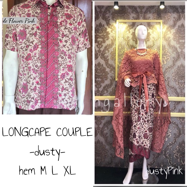 LONGCAPE COUPLE / KEBAYA COUPLE KONDANGAN / KEBAYA CAPE COUPLE