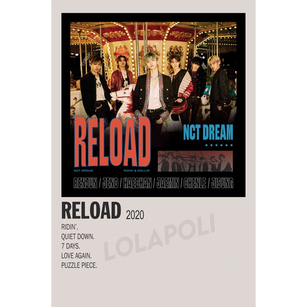 Poster Cover Album K-Pop Reload - NCT Dream