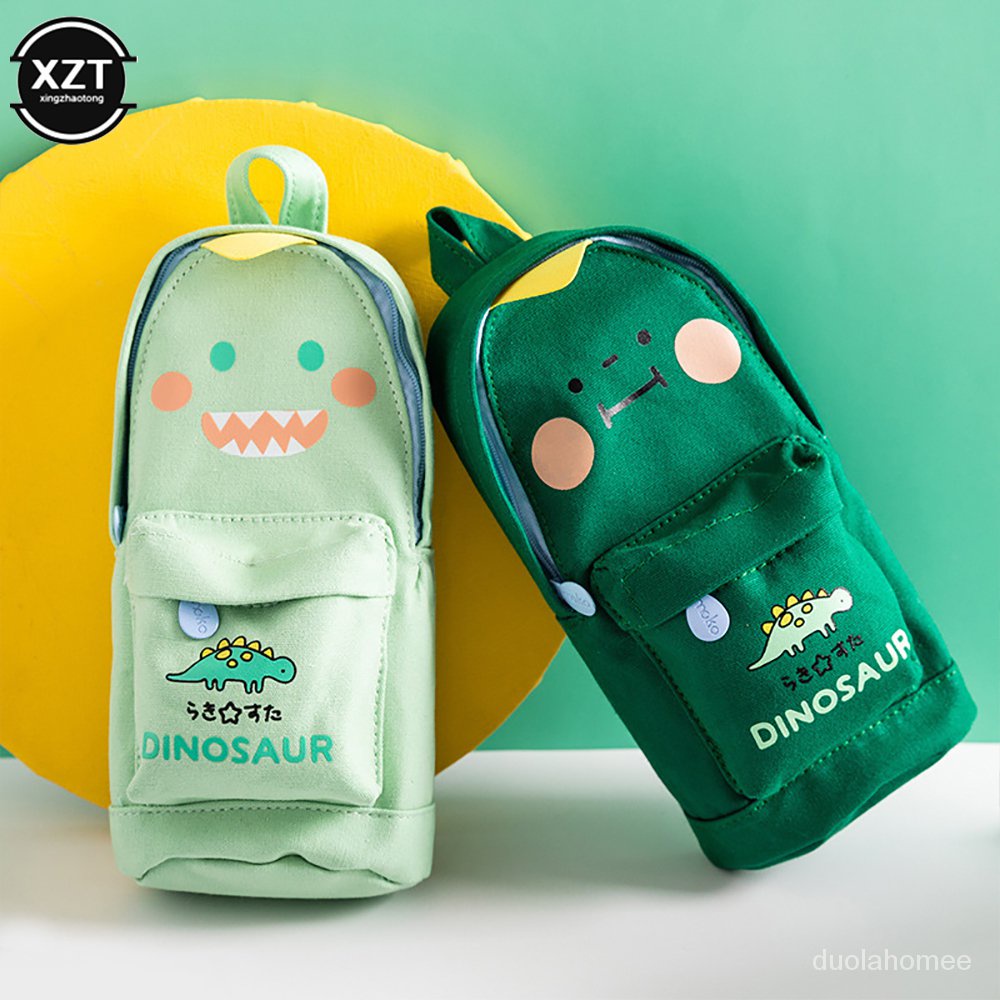 

AGOEE-Pen Pencil Bag Cartoon Schoolbag Shape Storage Organizer Pouch for Pens Stationery School Kawaii Luc