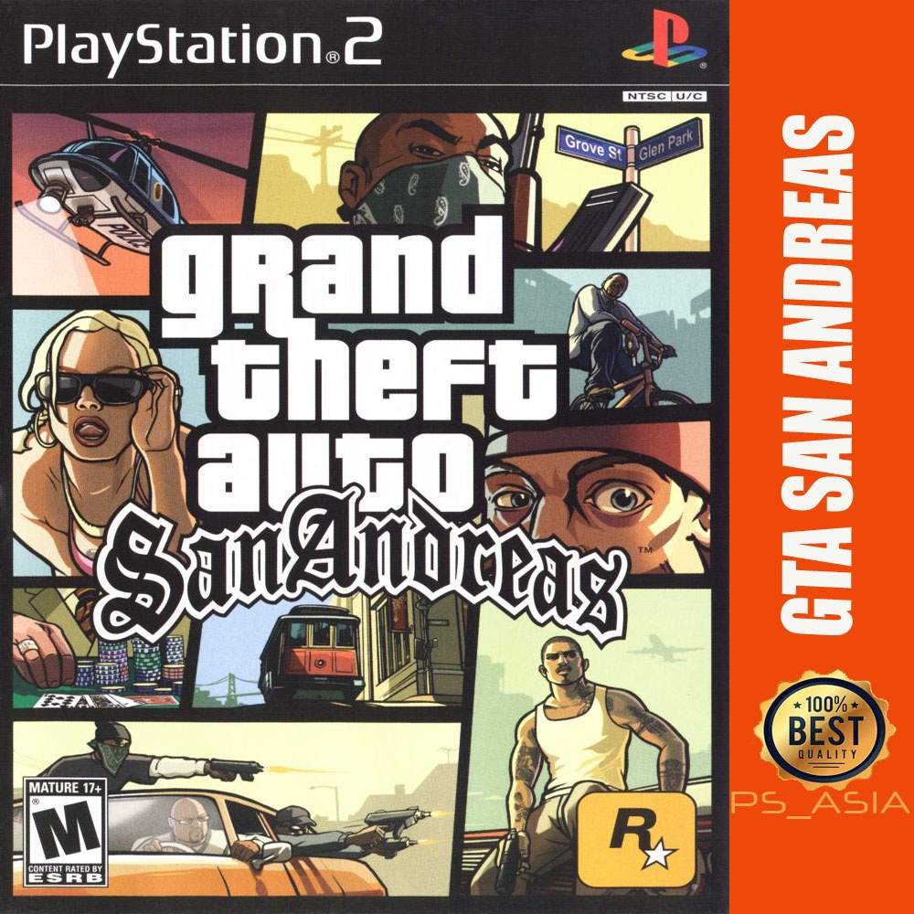 Kaset ps 2 GTA San Andreas