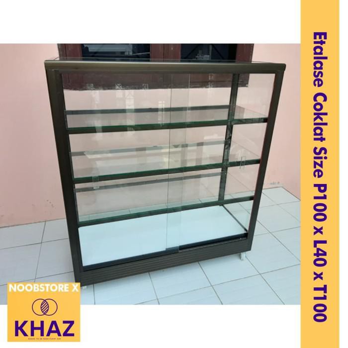 Etalase 1 Meter Coklat (L40)