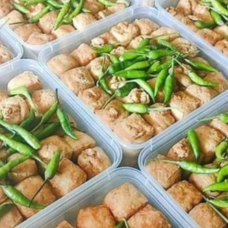 Tahu Sumedang siap makan 1 box isi +/- 50 pcs Tahu Pong