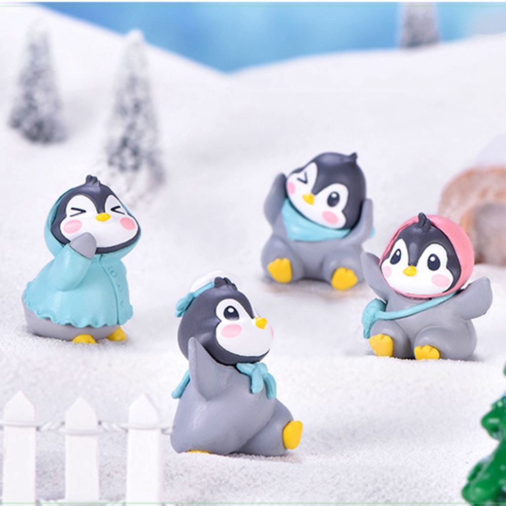 Ornamen Miniatur Hewan Pinguin Kecil Untuk Dekorasi Kerajinan