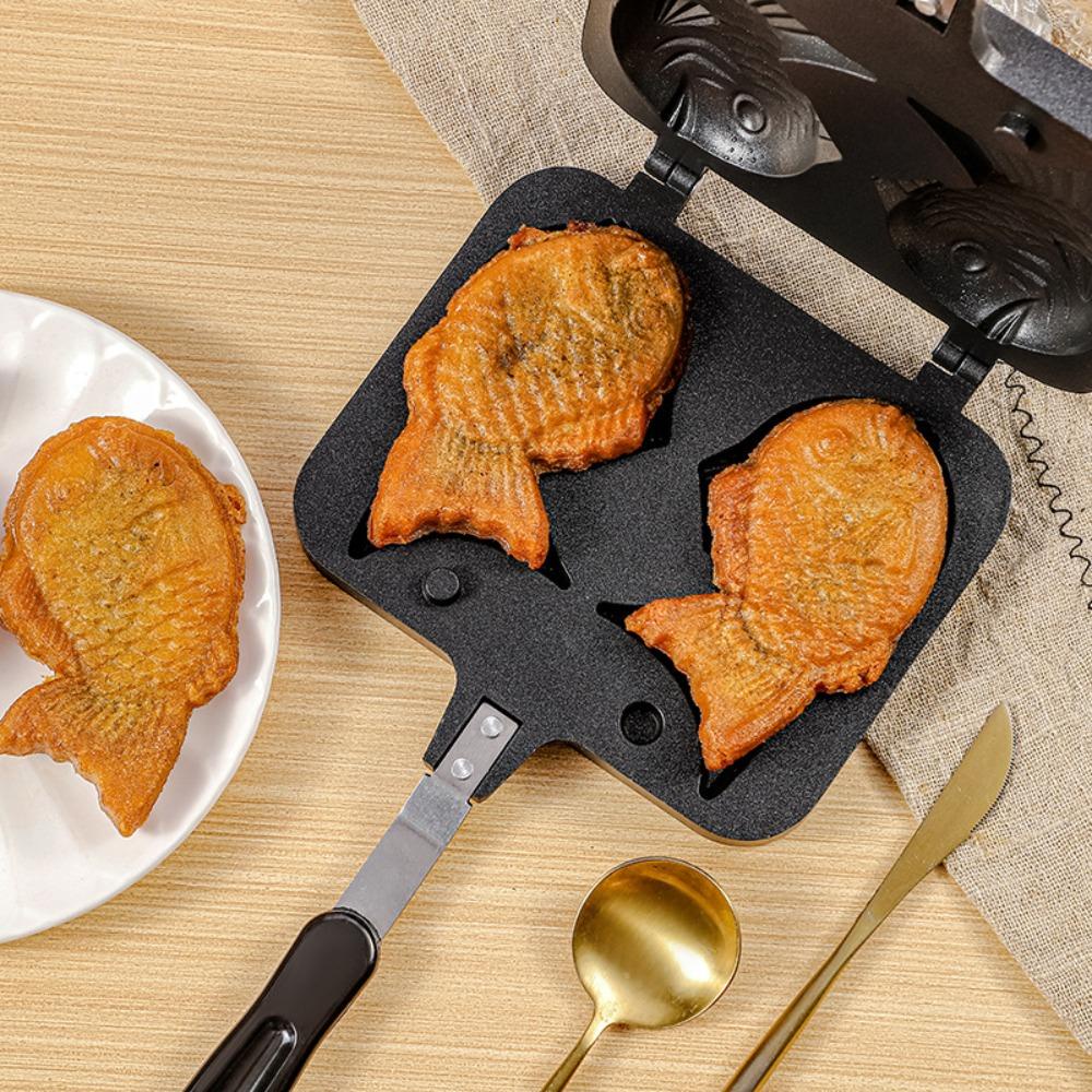 Nanas Dapur Jepang Taiyaki New Hot Dessert Fry Pan Waffle Cake Maker Pan