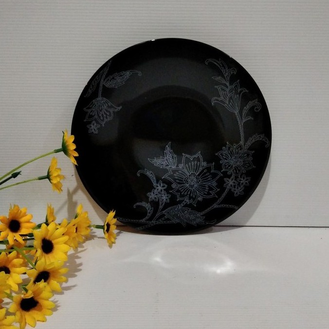 00455 Piring Salad Motif / Piring Keramik Motif / Piring  Keramik Hias