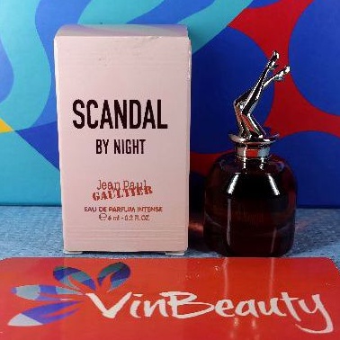 Miniatur Parfum OriginaL JPG ScandaL By Night EDP Intense 6 ml For Women Murah