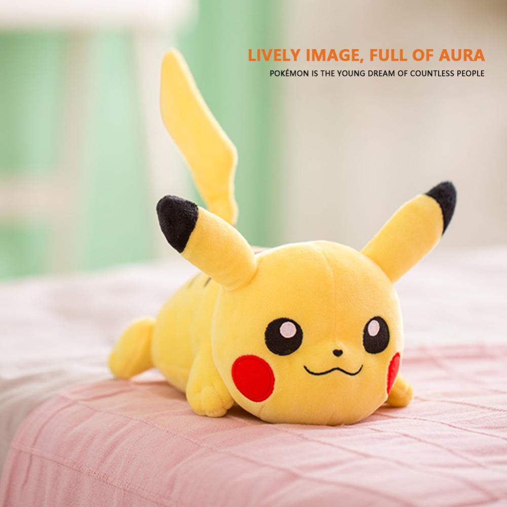 Timekey Mainan Boneka Plush Pokemon Pikachu Snorlax 20-25cm Untuk Dekorasi Kamar Tidur Anak T2X2