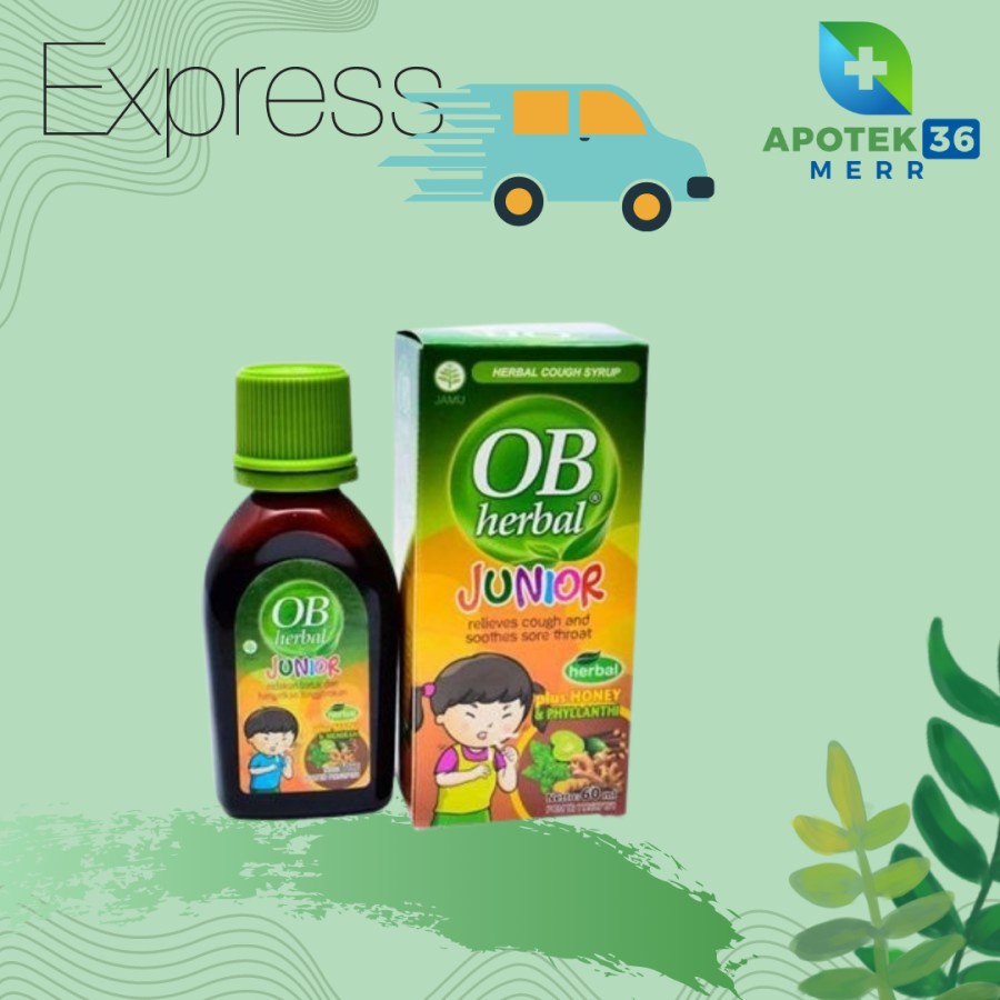 OB HERBAL JUNIOR 60ML SIRUP RASA HONEY