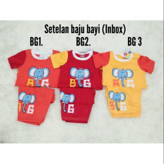 setelan baju bayi/ set baju anak/ kaos dan celana bayi