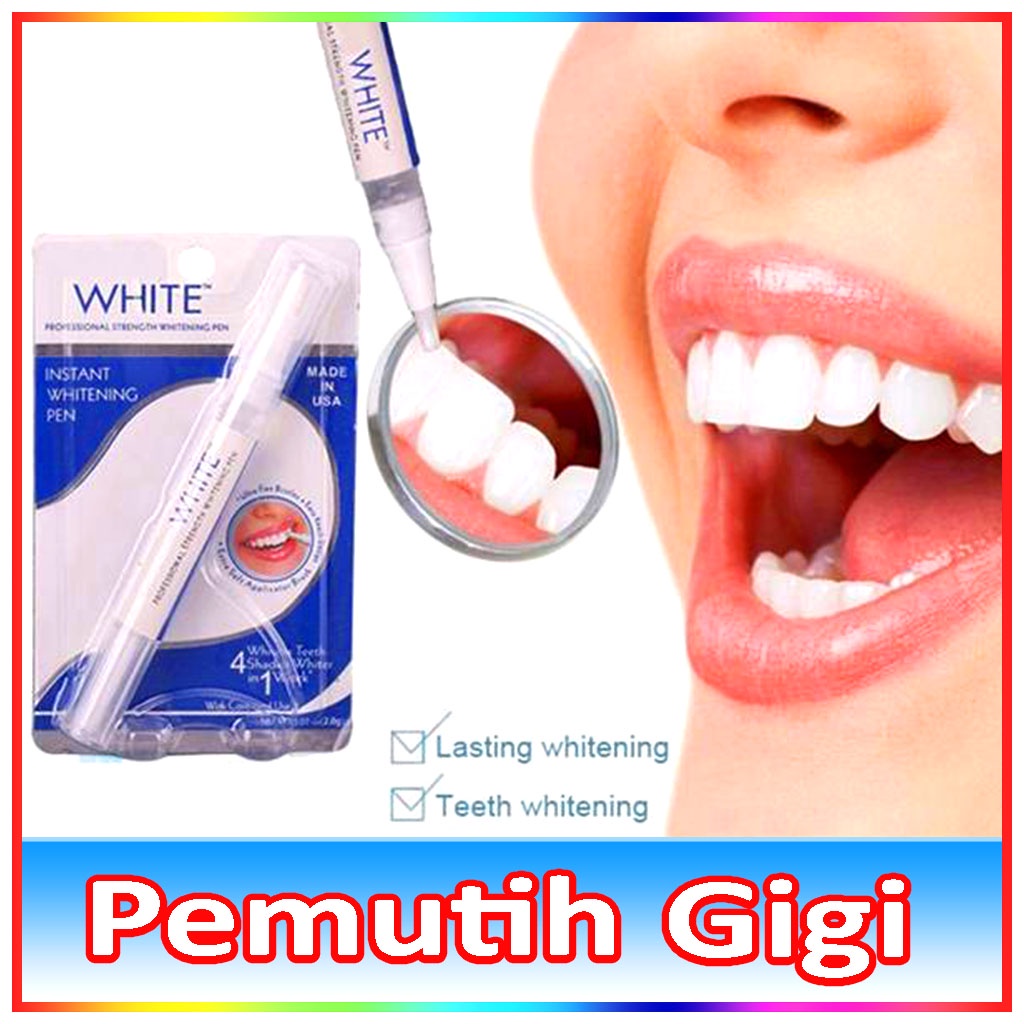 Dazzling White Teeth Whitening Pen Pemutih Gigi Cepat Bersih Kuat Sehat Bebas Noda Plak Gigi - Dazzling White Pemutih Gigi Instant Teeth Whitening Pen