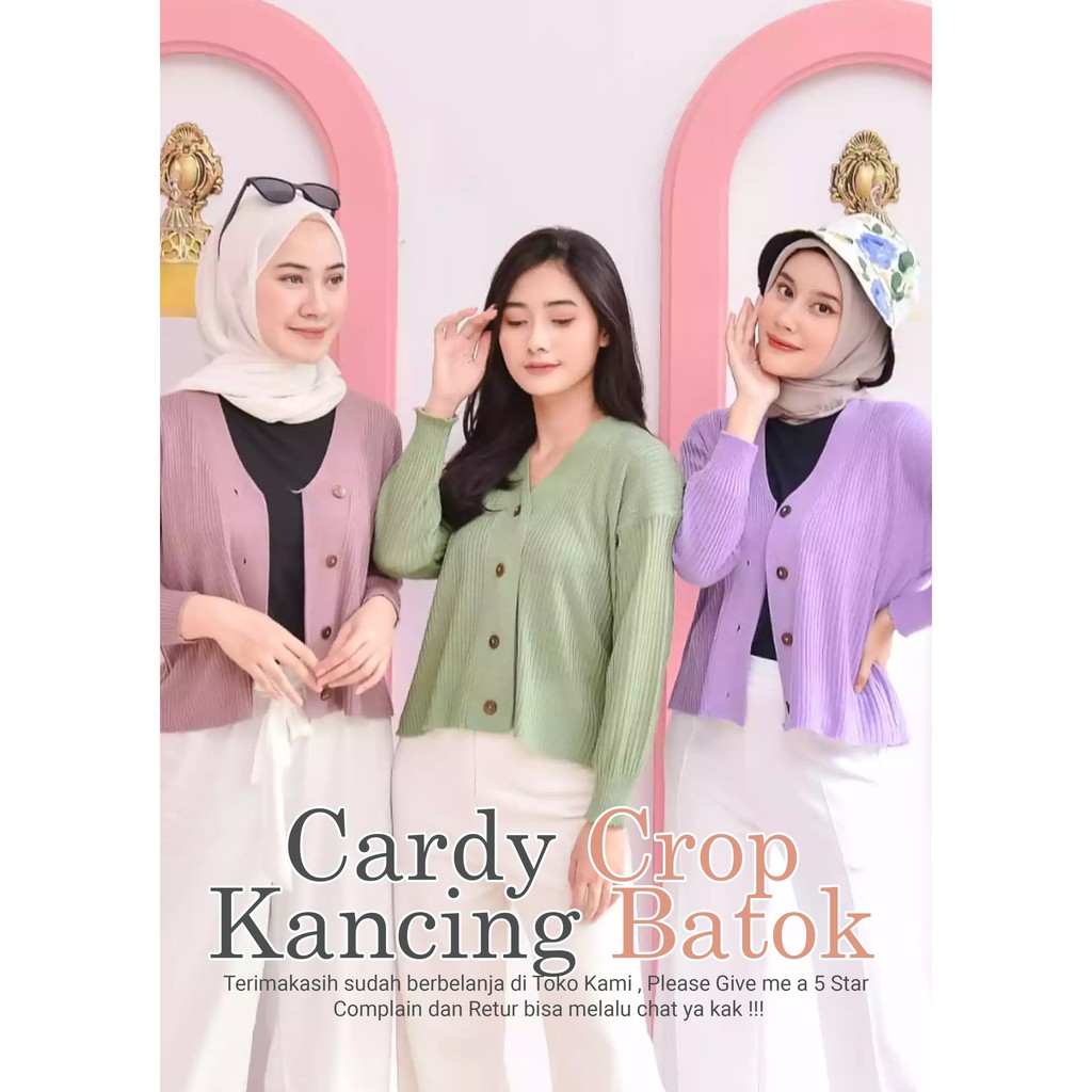CARDY RAJUT CROP KANCING BATOK