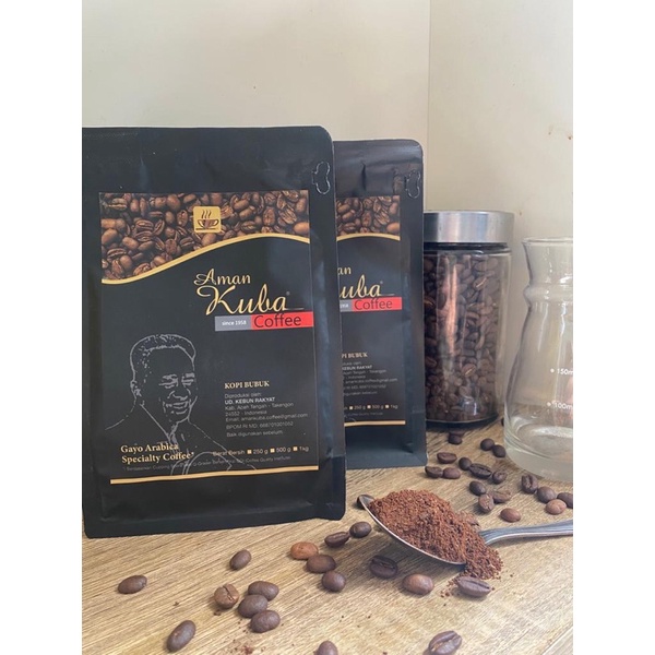 

(Paket Hemat Isi 2) Specialty Gayo Coffee 2x250gr Aman Kuba Coffee