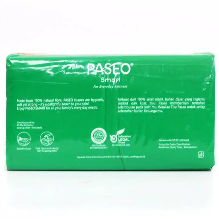 Tissue Paseo Smart Facial Tissu - 250 Sheet/Pack (1 KG MUAT 4 PACK) / Tisu Paseo Wajah Isi 250 Sheet-2