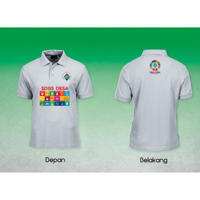 KAOS POLO SHIRT BAJU KERAH DISTRO SDGS DESA POLOS CUSTOM INDONESIA DISKON