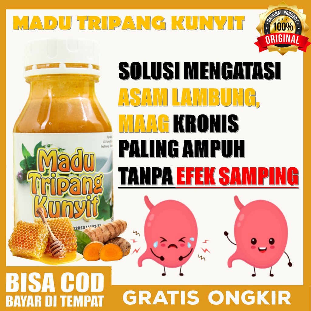 

Madu Tripang Kunyit ASLI, Obat Untuk Asam Lambung, Maag Kronis, Maag Akut, Gerd, Tukak Lambung Bocor