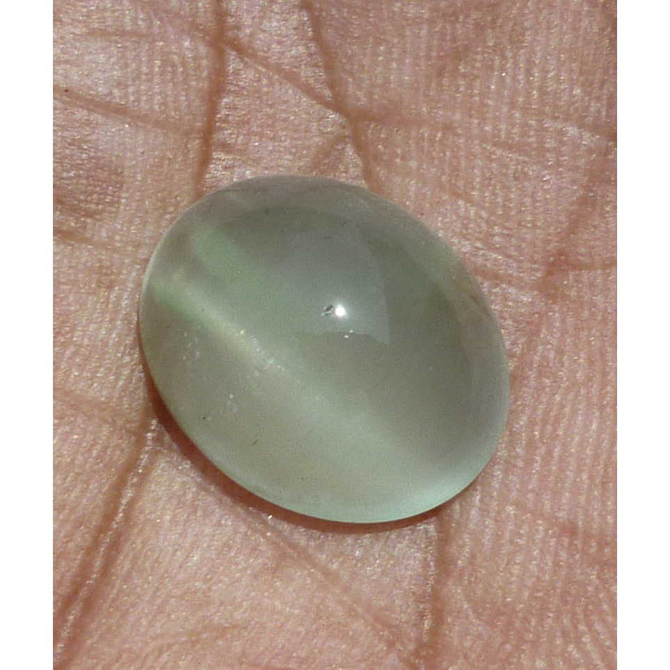 Natural Aquamarine Cat's Eye Lite Greenish Blue 11.25ct AQ098