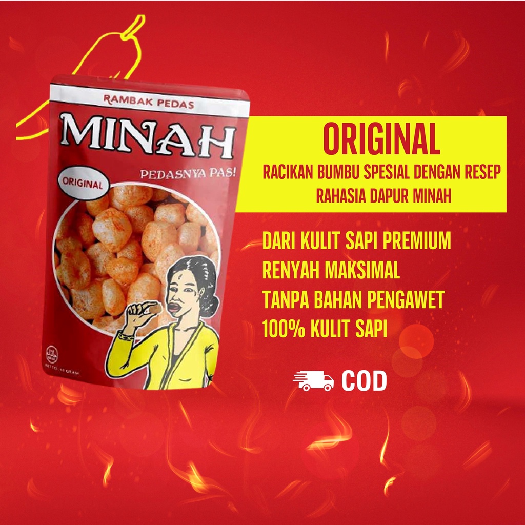 

DOROKDOK Snack Camilan / Rambak Minah - Pedas original