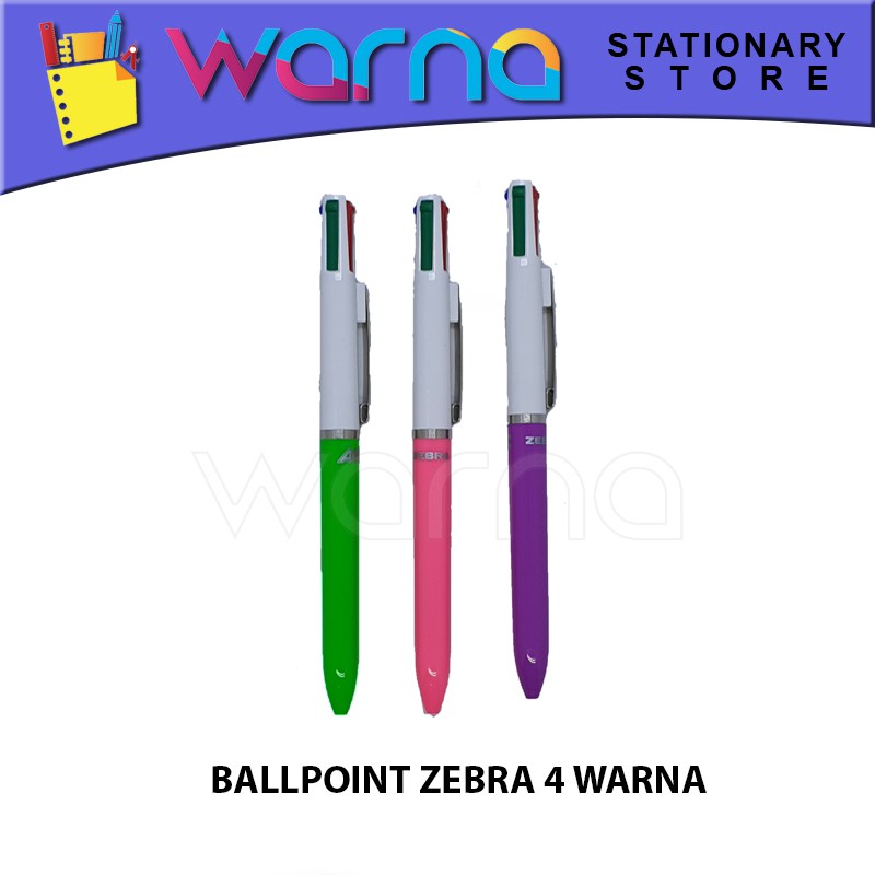 

PEN PULPEN BOLPEN BALLPOINT 4 WARNA ZEBRA