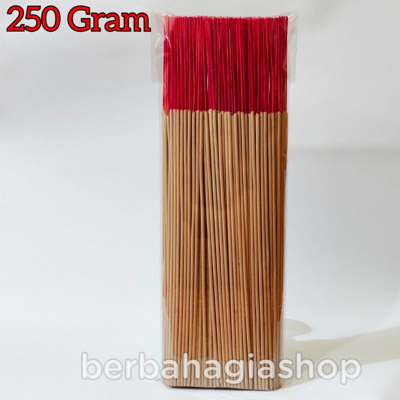 Hio Dupa Coklat (Putih) Tanpa Wangi Isi 250 Gram / Hio Tawar Tidak Ada Wangi Kaki Merah Ekonomis Incense Stick