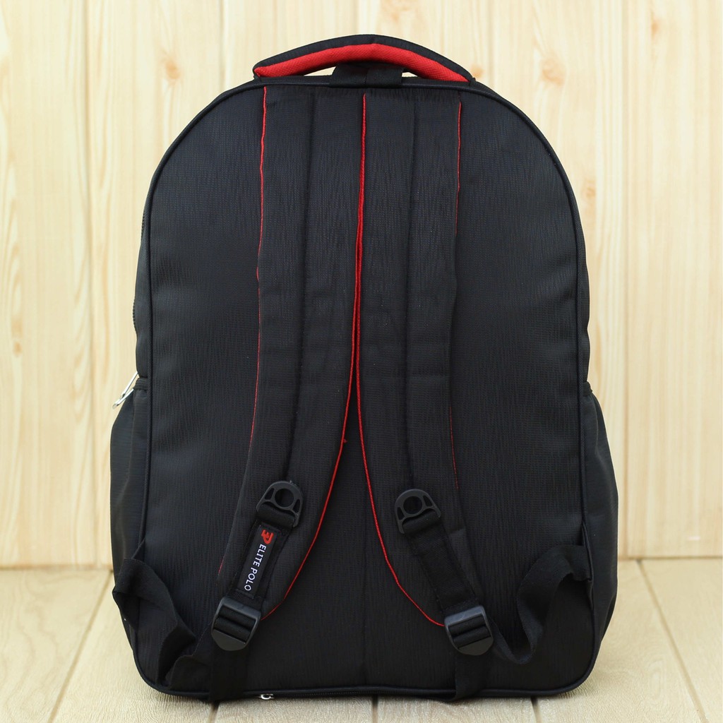 Tas Backpack Pria Ransel Cowo Elite Polo Sekolah SD SMP SMA Kuliah Laptop Kerja Murah Keren Awet