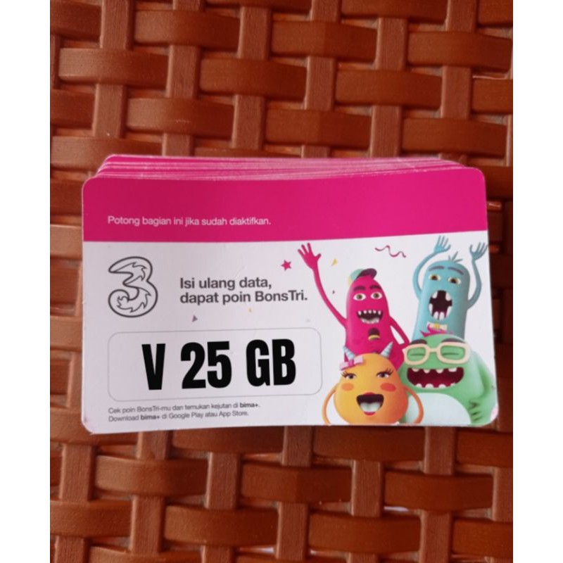 Voucher Tri Happy 25Gb