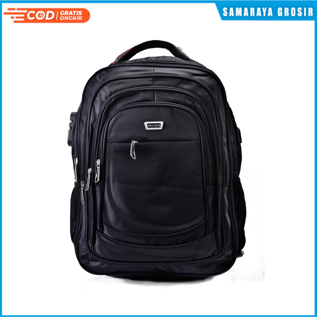 Tas Ransel - Tas Pria Ransel Laptop 20 inc - Tas Import USB - Backpack - Tas Kerja - Tas Kantor- Tas