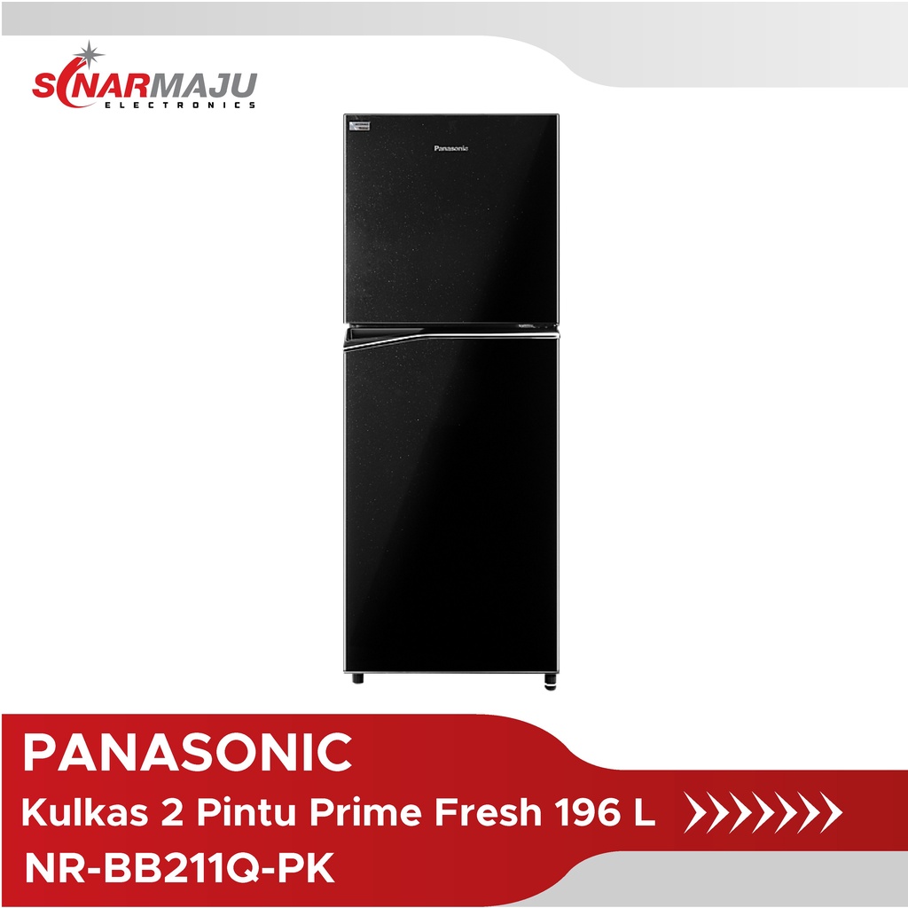 Kulkas 2 Pintu Panasonic 196 Liter Prime Fresh NR-BB211Q-PK