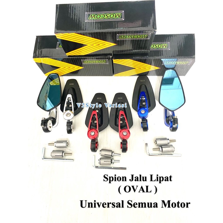 SPION JALU OVAL BIRU SILVER MERAH SPION JALU LIPAT CNC IMPORT MOSCOW NMAX MIO BEAT VARIO SCOOPY LEXI PCX SONIC FU ADV AEROX XEON LEXI Nmax Pcx Beat Vario Scoopy Revo Supra Mio Xeon Jupiter Maxi Lexi Aerox Xride Fino