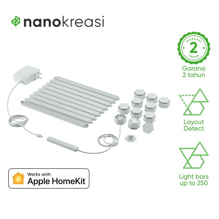 Nanokreasi Lines Starter Kit ( 9 Panels ) Smart Light Panels