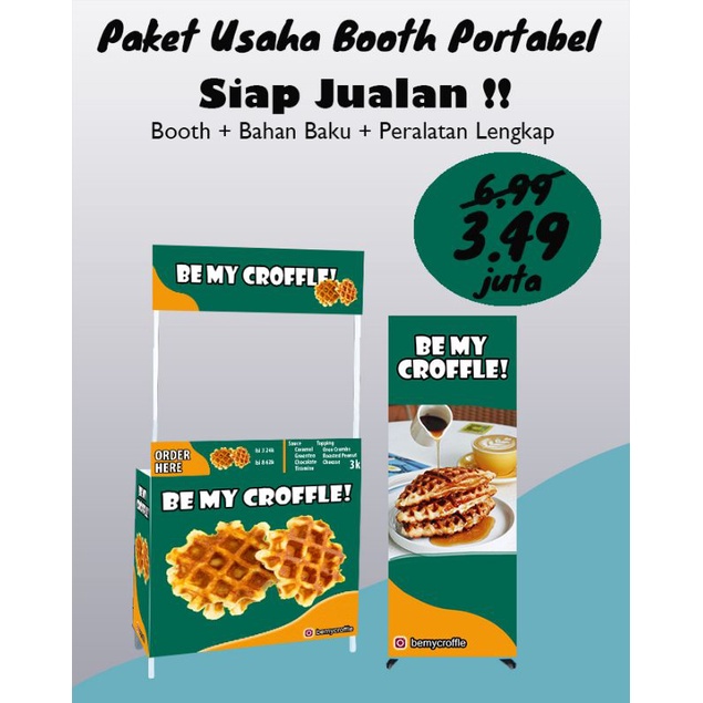 

Paket usaha Makanan Croffle Be My Croffle Korean street food