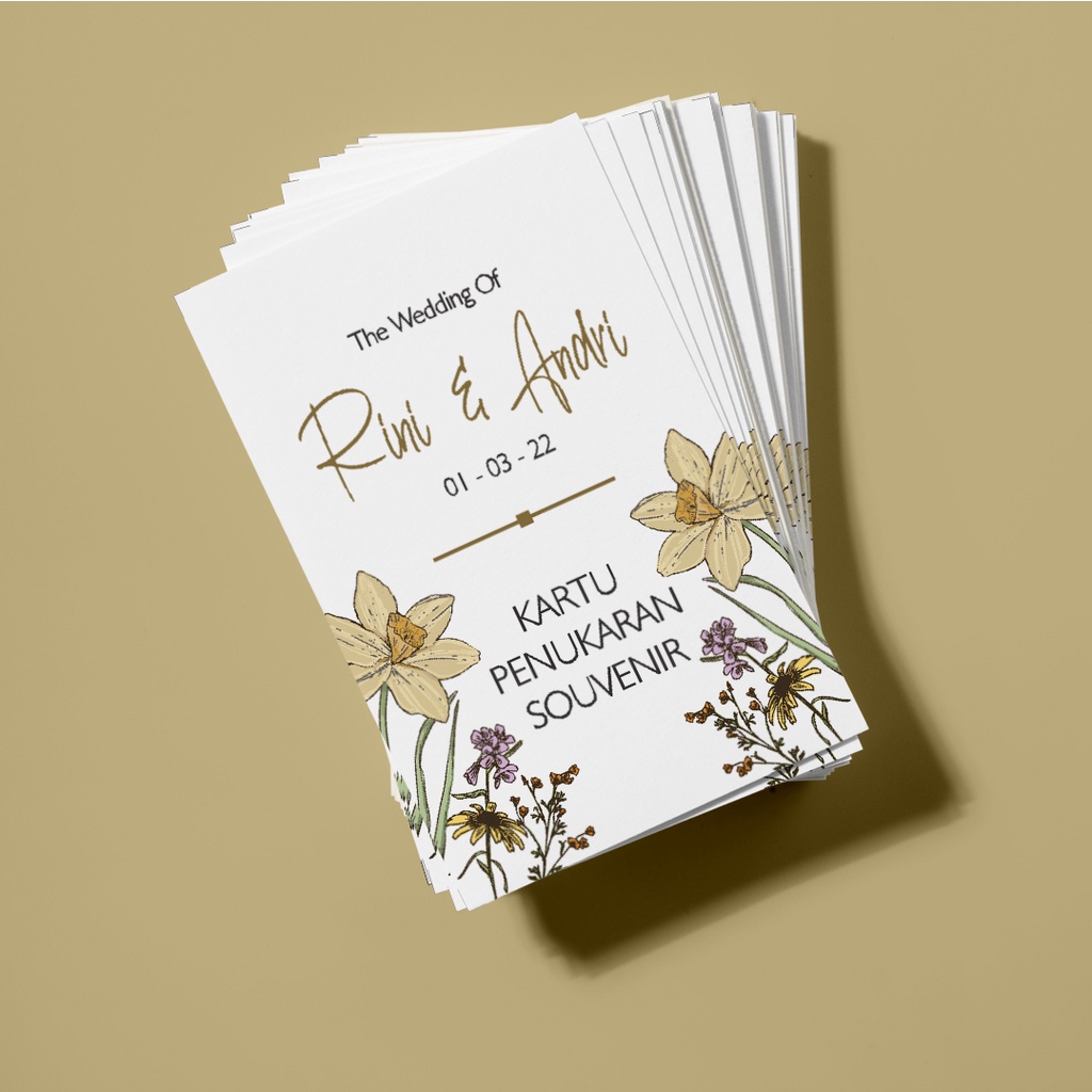 Kartu Penukaran Souvenir, Voucher Pengambilan Souvenir, Kartu Souvenir 047 A