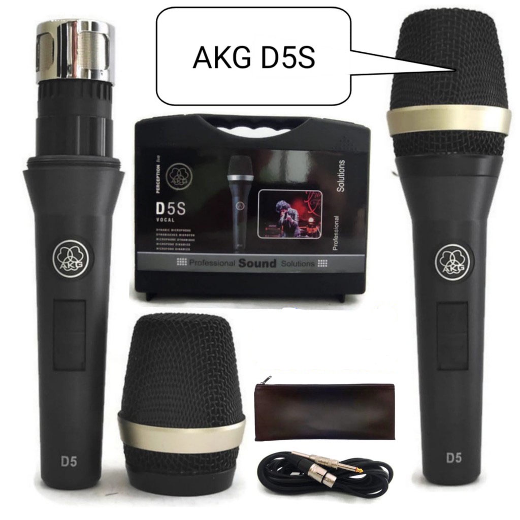 Microphone Karaoke Kabel AKG D5S Mic Vocal Dynamic