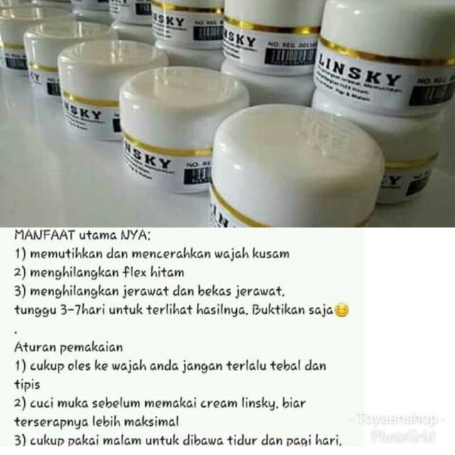 LINSKY POT PUTIH (ORIIGINALLL)