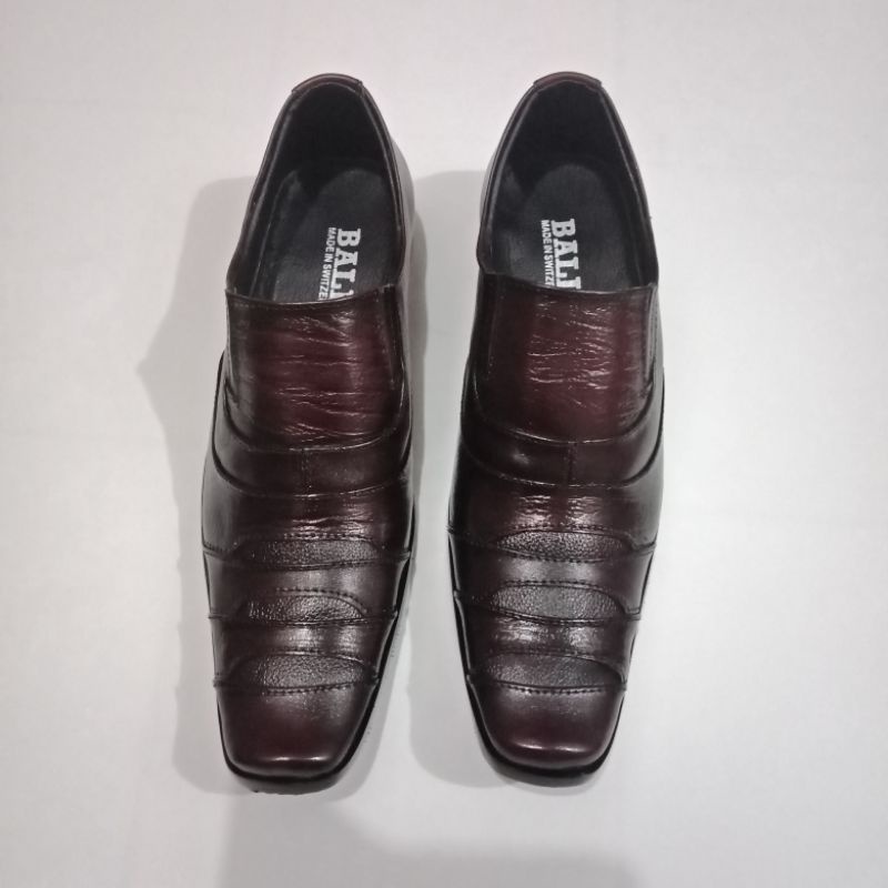 Sepatu Formal Pria/Pantofel Kerja Pria/Kulit Asli/Merek Bally