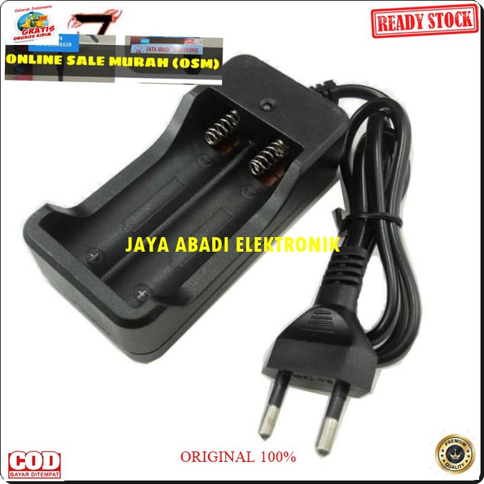 G244 ORIGINAL ADAPTOR BATERAI CAS 3.7V 18650 ADAPTOR DESTOP CHARGER BATU BATERAI VAPE VAPOR POWERBANK DLL TRAVEL CAS CASAN DUAL UNIVERSAL LAMA PENGISIAN BATERAI TERGANTUNG KAPASITAS BATERAI YANG INGIN DIISI ULANG UNTUK CHARGER 2 SLOT