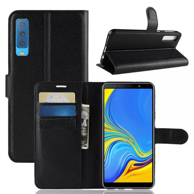 SAMSUNG A7 2018 FLIP CASE LEATHER FLIP COVER CASING KULIT CASE SAMSUNG A7 2018 A750
