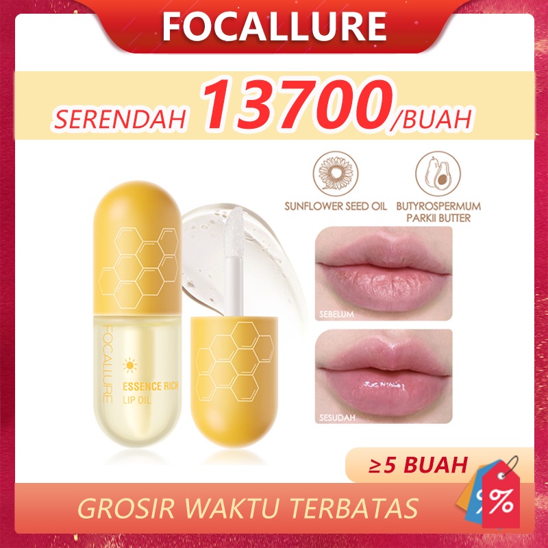 FOCALLURE Moisturizing Lip Oil Lip Balm Soften Repaired Multi-uses Waterproof Lip care