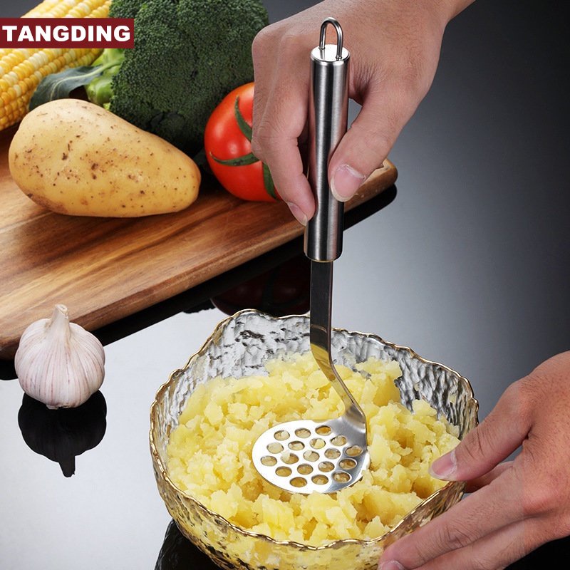 【COD Tangding】Alat Penumbuk Kentang Manual Bahan Stainless Steel Untuk Dapur