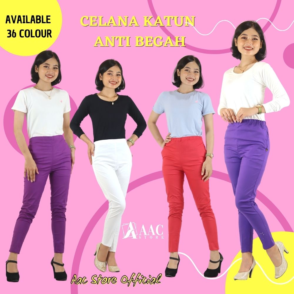 Celana Wanita Katun Stretch , Cotton Pants