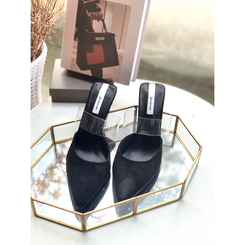 SEPATU WANITA STS017 STS VYNIL HEELS PREMIUM IMPORT