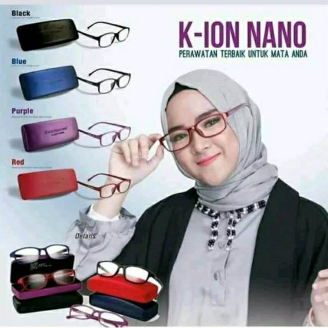 Kacamata kesehatan mata k-ion nano asli