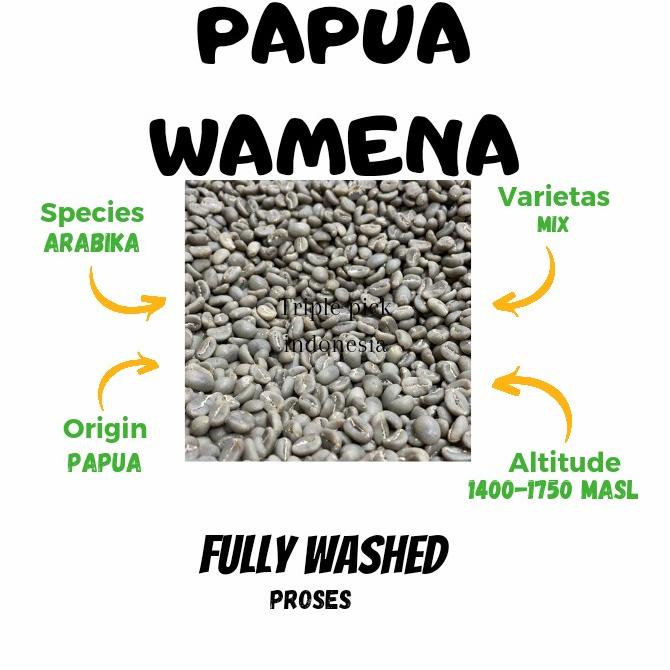 

green bean / Biji kopi arabika papua - dryhull