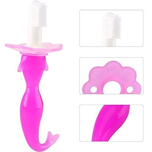 BABY TEETHER/MAINAN GIGITAN BAYI SEA HORSE / MERMAID - SIKAT GIGI BAYI BABY TOOTH BRUSH SEA HORSE / MERMAID BPA FREE