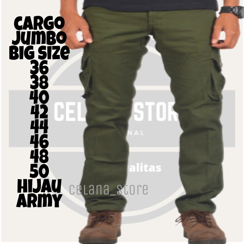 CELANA_STORE/celana cargo panjang pria big size 36-50/celana PDL big size/celana panjang cargo ukuran jumbo/celana cargo jumbo/COD BAYAR DI TEMPAT