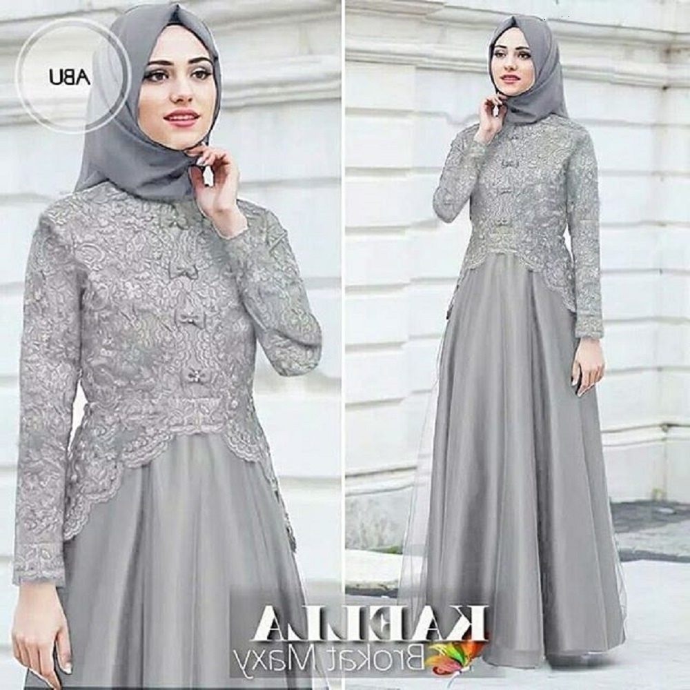 BEST SELLER FATHIYAH.ID [PROMO] - KAELLA BROKAT MAXY / Fashion Wanita / Kaella Gamis Brukat Terbaru 