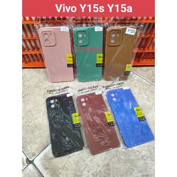 Softcase Vivo Y15S Y15A Y01 Silikon Casing Selicon Case Macaron Pelindung Pro Camera