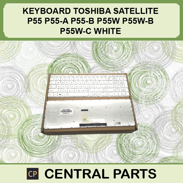 Keyboard Toshiba Satellite P55 P55-A P55-B P55W P55W-B P55W-C White